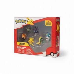 Pokemon Battle Ready Figure Multi-Pack 6 Figures Pikachu Riolu Jazwares NIB NEW
